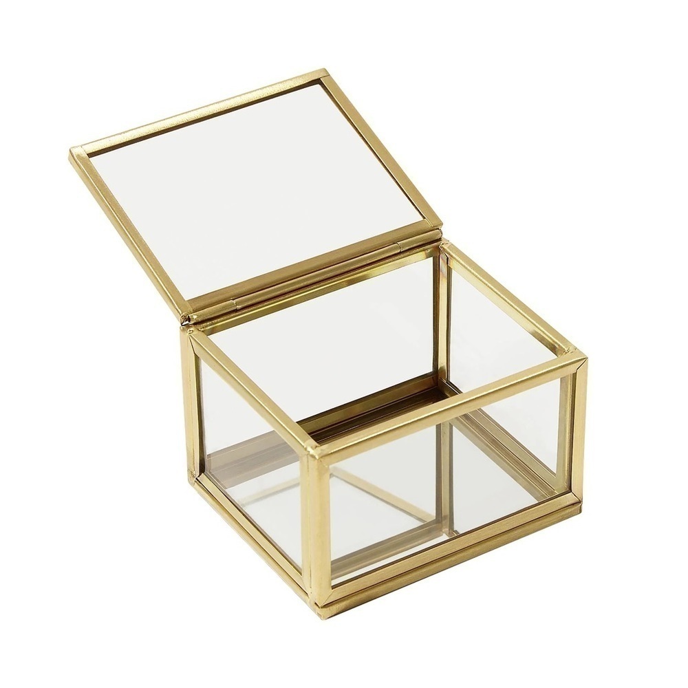 Ettika Gold ToneSquare Mini Ring Display Box NEW